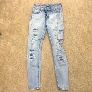 Super stretch high waisted American Eagle Jeans